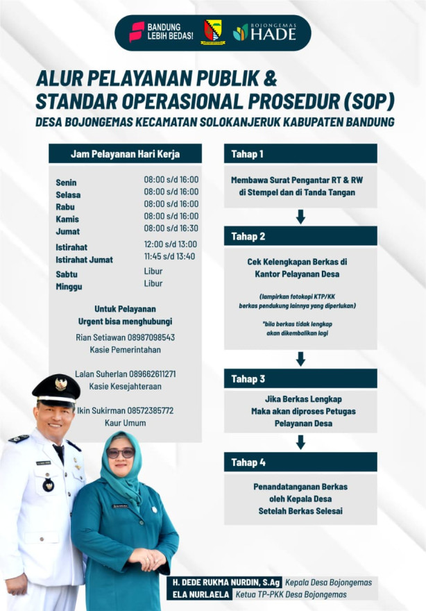 SETANDAR OPRASIONAL PELAYANAN DESA BOJONGEMAS